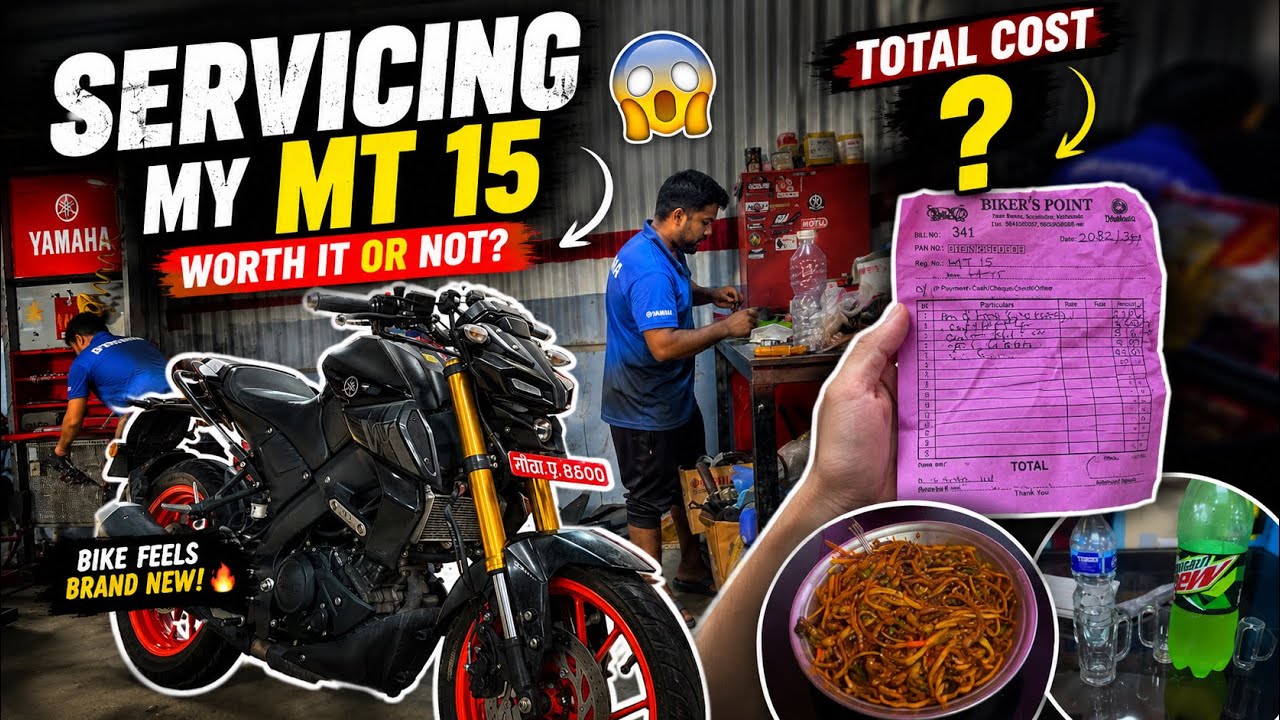 MT 15 Servicing Total Cost 😱| Bike Feels Brand New! 🔥 | Nepali Vlog
