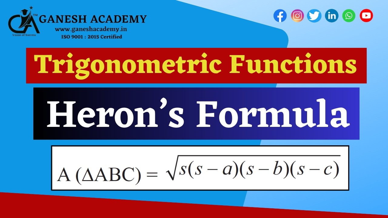 Heron's Formula Proof
