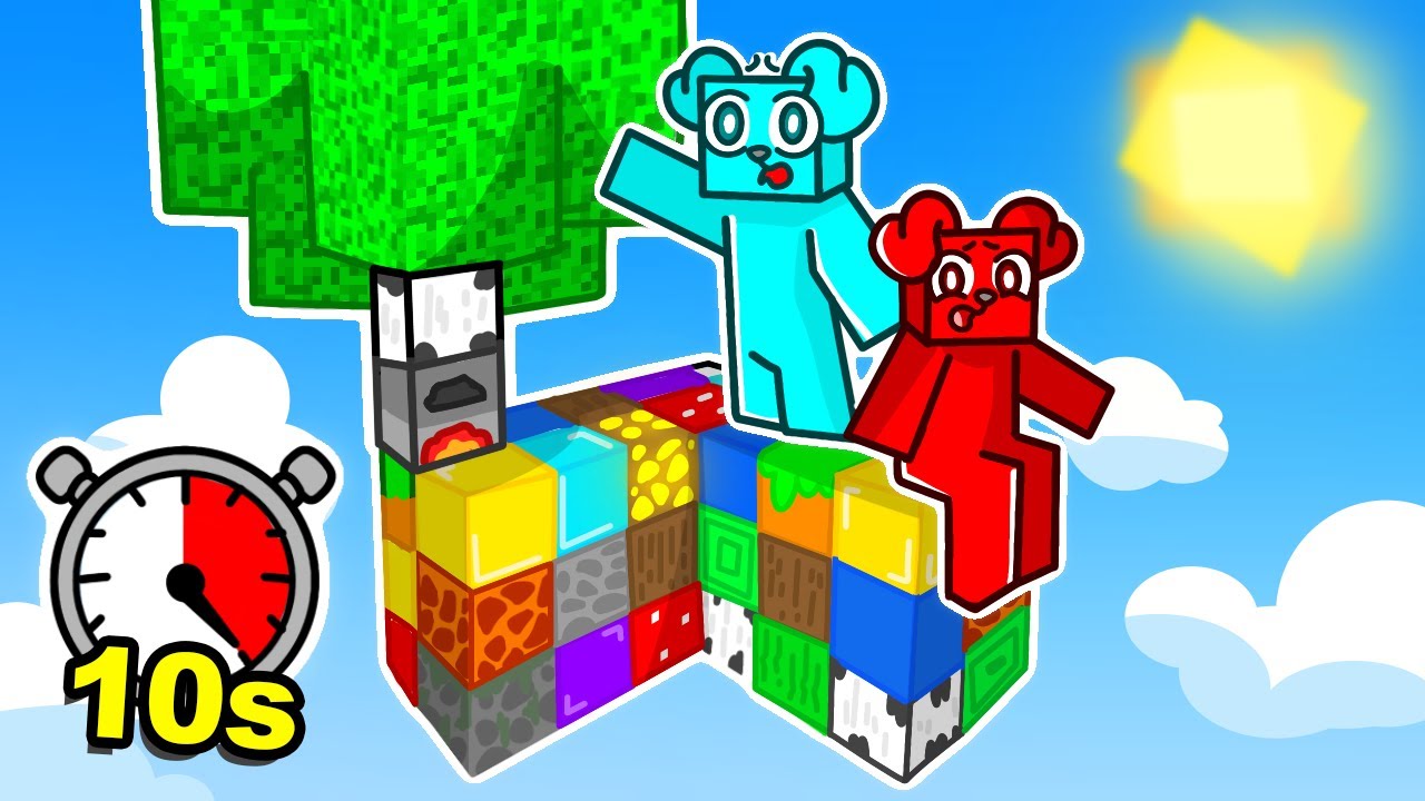 SKYBLOCK LOSUJE SIĘ co 10 SEKUND w Minecraft 😲🦴