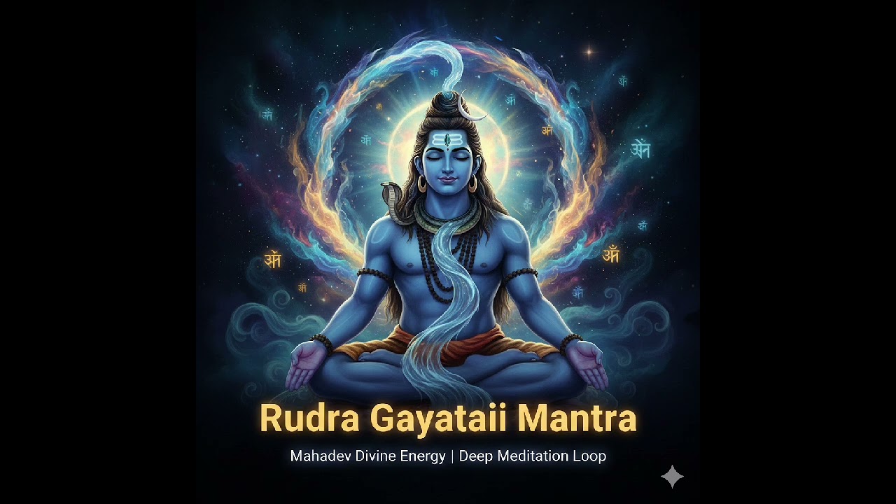 Rudra Gayatri Mantra 🔱 | Rare Vedic Chant for Inner Power | Deep Meditation Loop