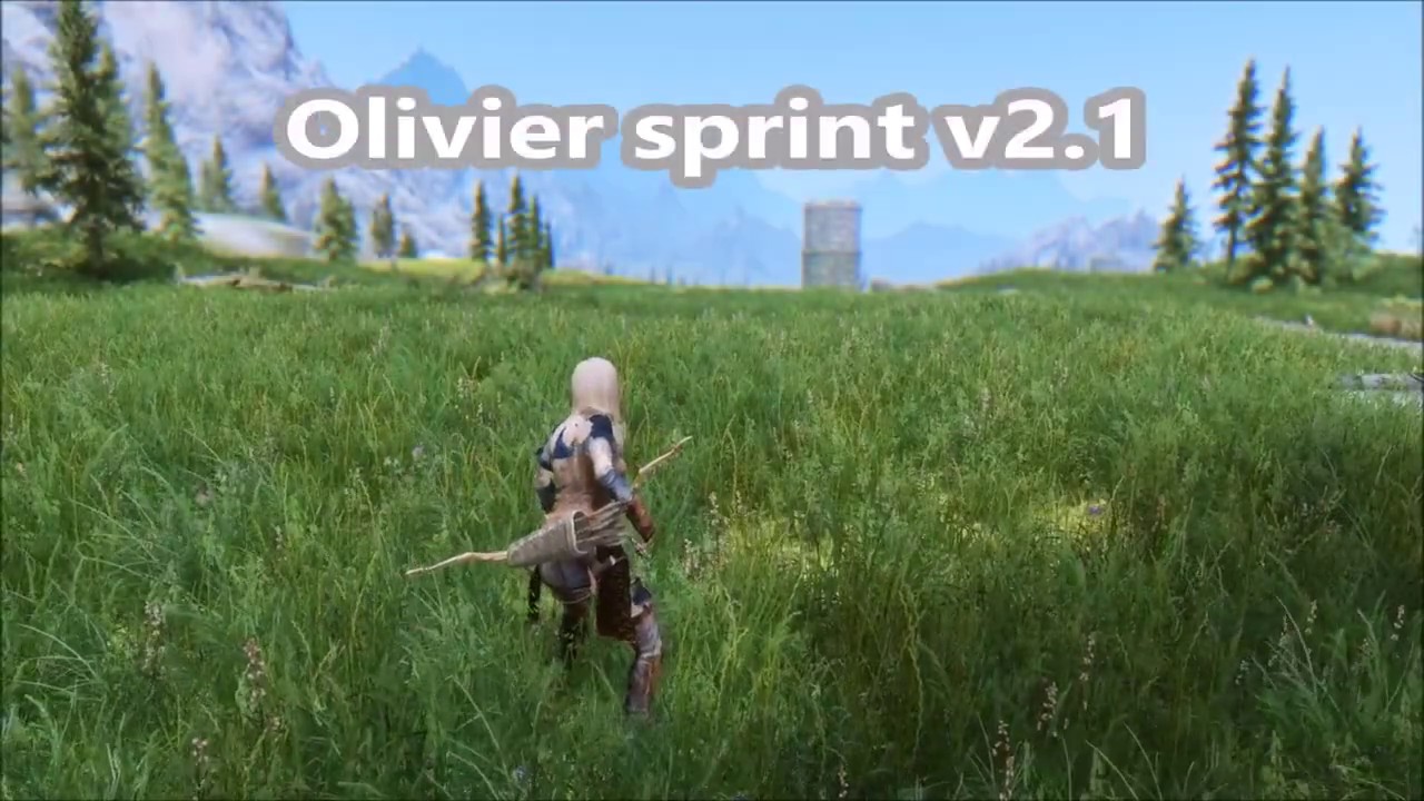 【Skyrim LE SE】Olivier sprint v2.1【mod】【弓スプリント変更】