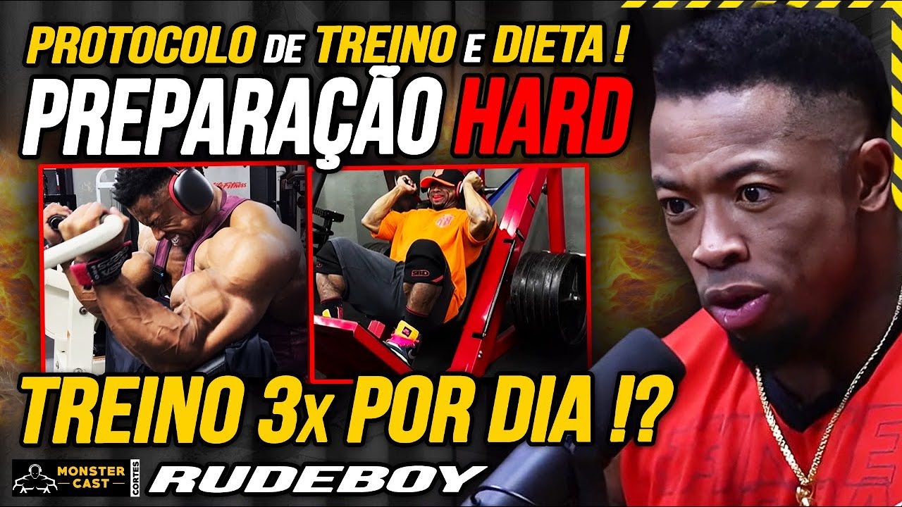 PREPARAÇÃO PESADA ! RUDEBOY EXPLANA TREINO e DIETA AO EXTREMO !!! | RUDEBOY