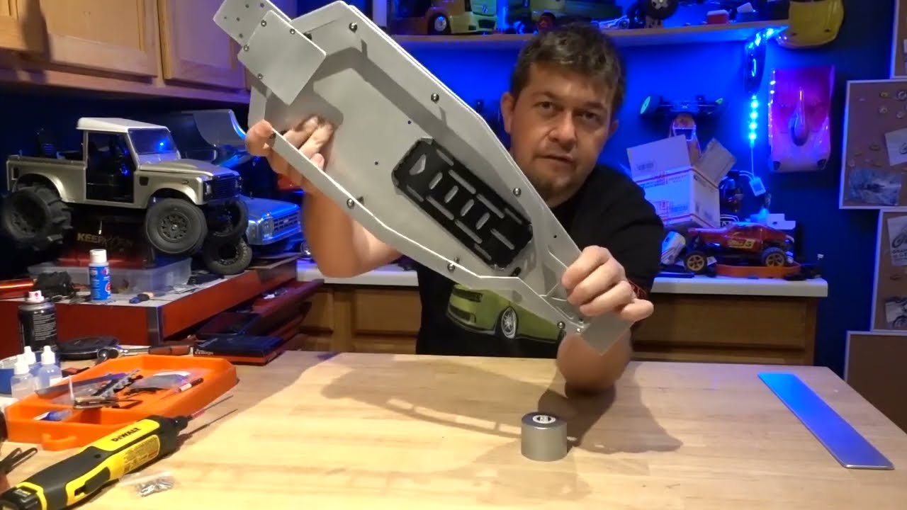 Monster Fab Rc JSM1 Sand drag Chassis Build ( Traxxas Slash Base )
