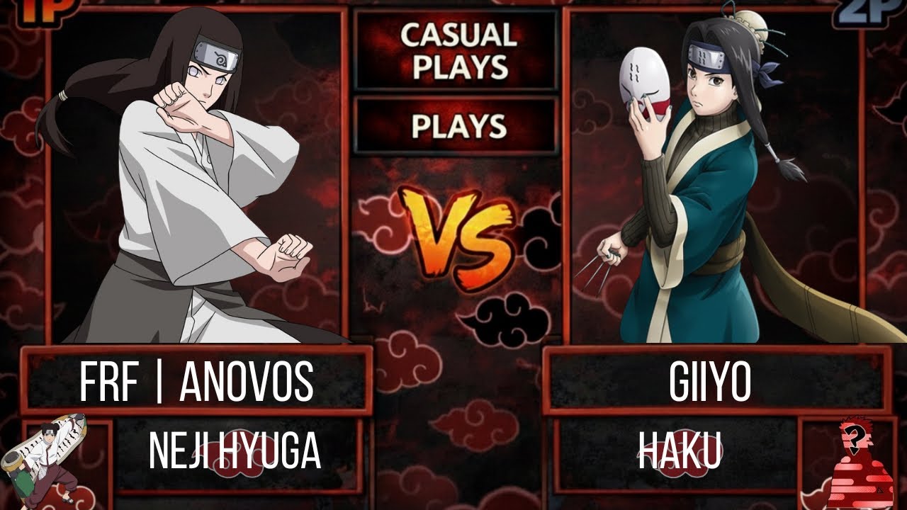 AKATSUKI ARENA UN6 ONLINE Neji Hyuga VS Haku  (Casual matchs) Alpha 3.3