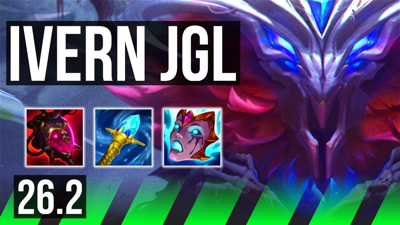 IVERN vs ZED (JGL) | Dark Harvest, 26K damage | KR Master | 26.2