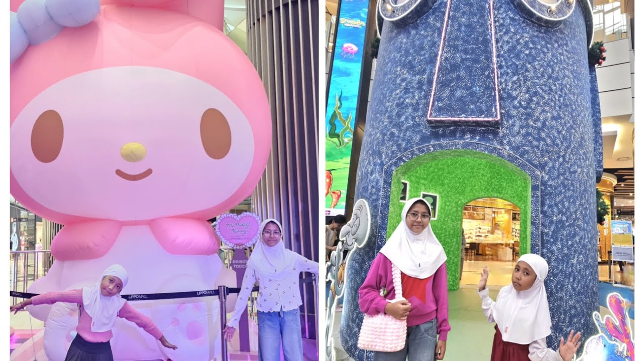Ketemu My Melodi, Kuromi, Spongebob and Patrick 🤩