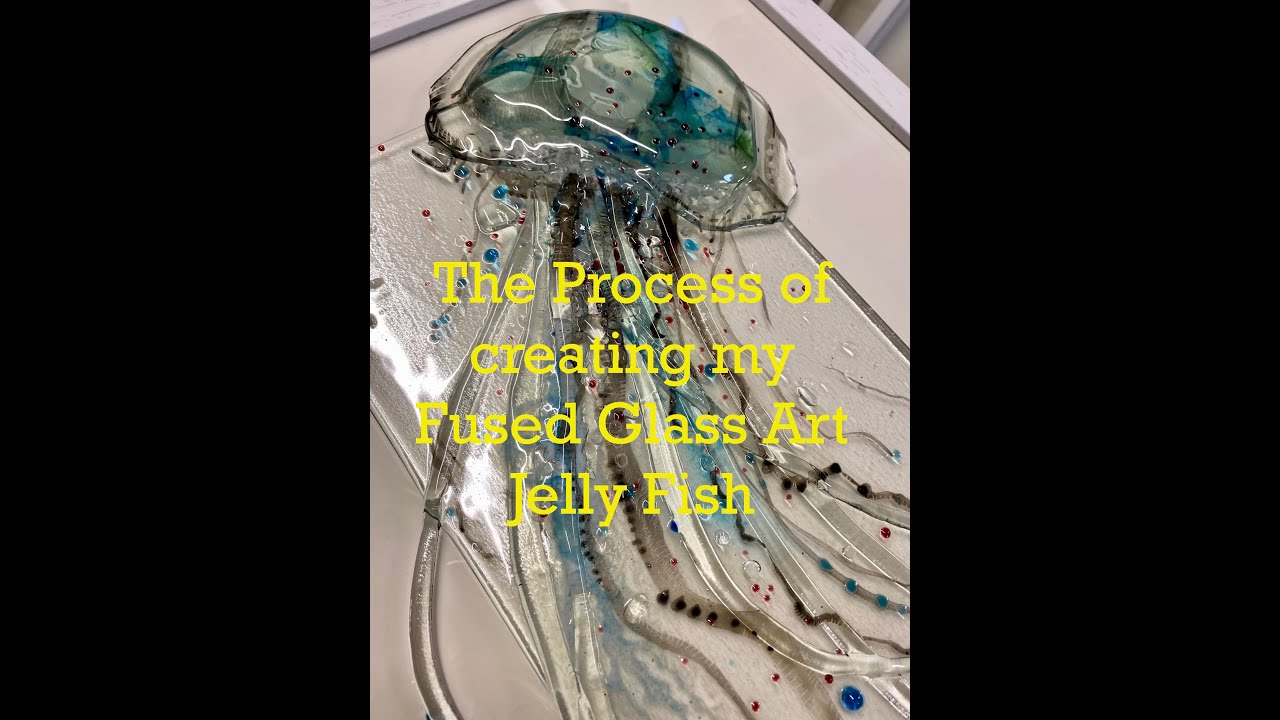 Making the fused glass Jelly Fish