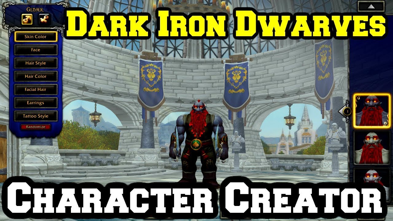 Dark Iron Dwarves Character Creation Allied Race | World of Warcraft Battle for Azeroth | WoW