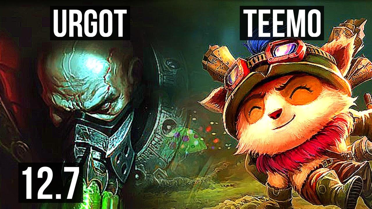 URGOT vs TEEMO (TOP) | 10/0/4, Legendary, 400+ games | EUW Master | 12.7