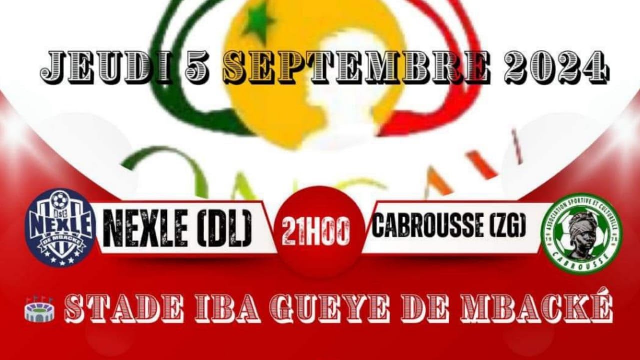 🔴EN DIRECT MBACKÉ : ASC NEXLE VS ASC CABROUSSE (ZG) (phrases nationale Diourbel 2024