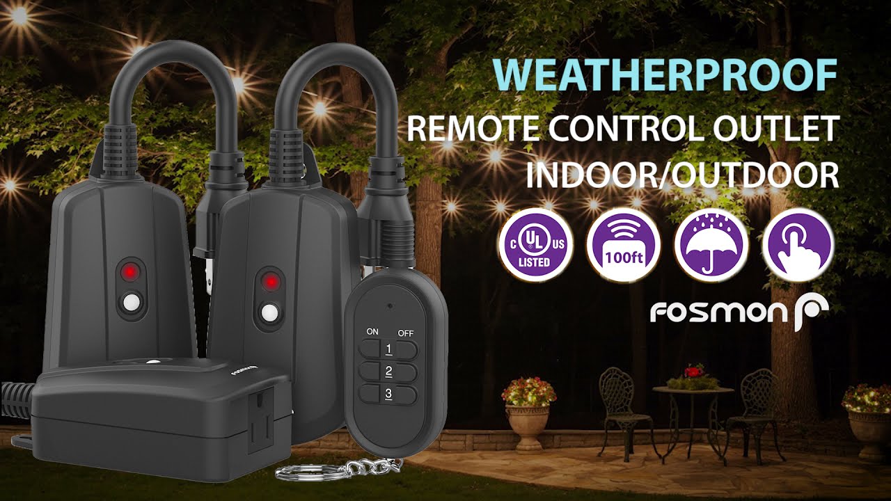 Control 3 Outdoor Outlets with JUST One Remote Control