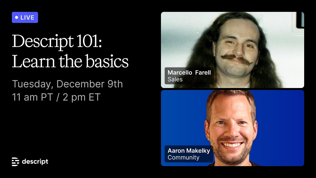 Descript 101: Learn the basics