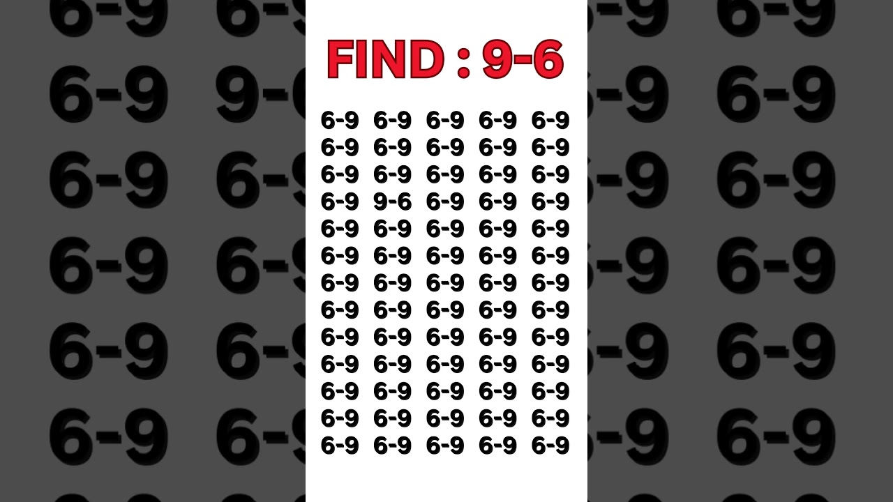 Find 9-6 in 6-9