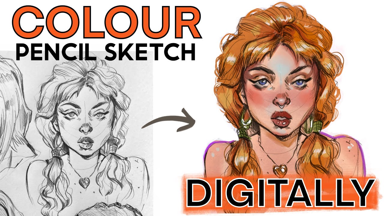 HOW TO colour your sketches DIGITALLY: Tutorial