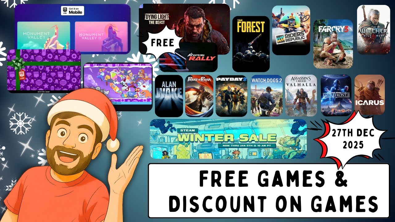 Claim This Week's FREE Mystery Games & Discount on Games - 27th Dec 2025🎮❄️🔥