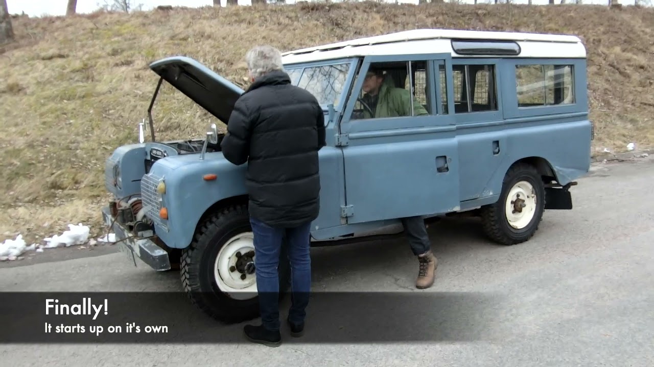 Picking up a Land Rover Series 3 109 used in the movie 