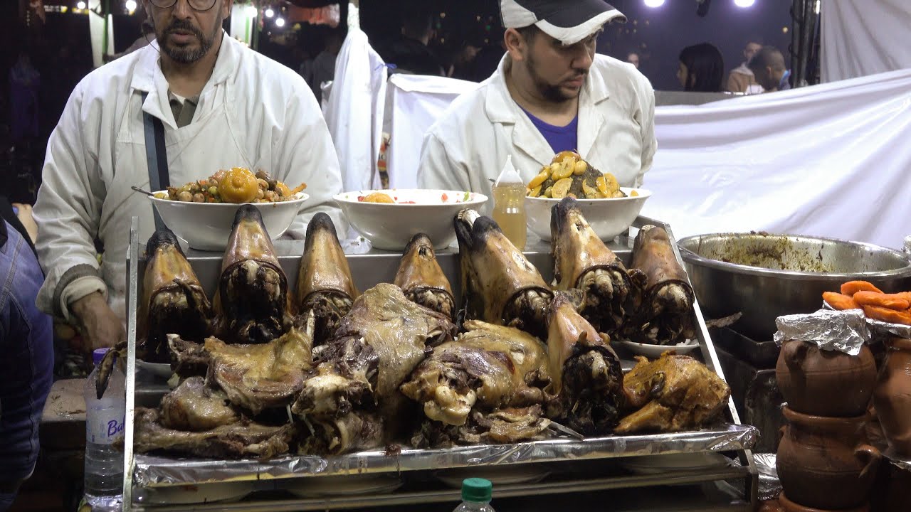 Marrakech Street Food. Lamb Heads and Brains and More