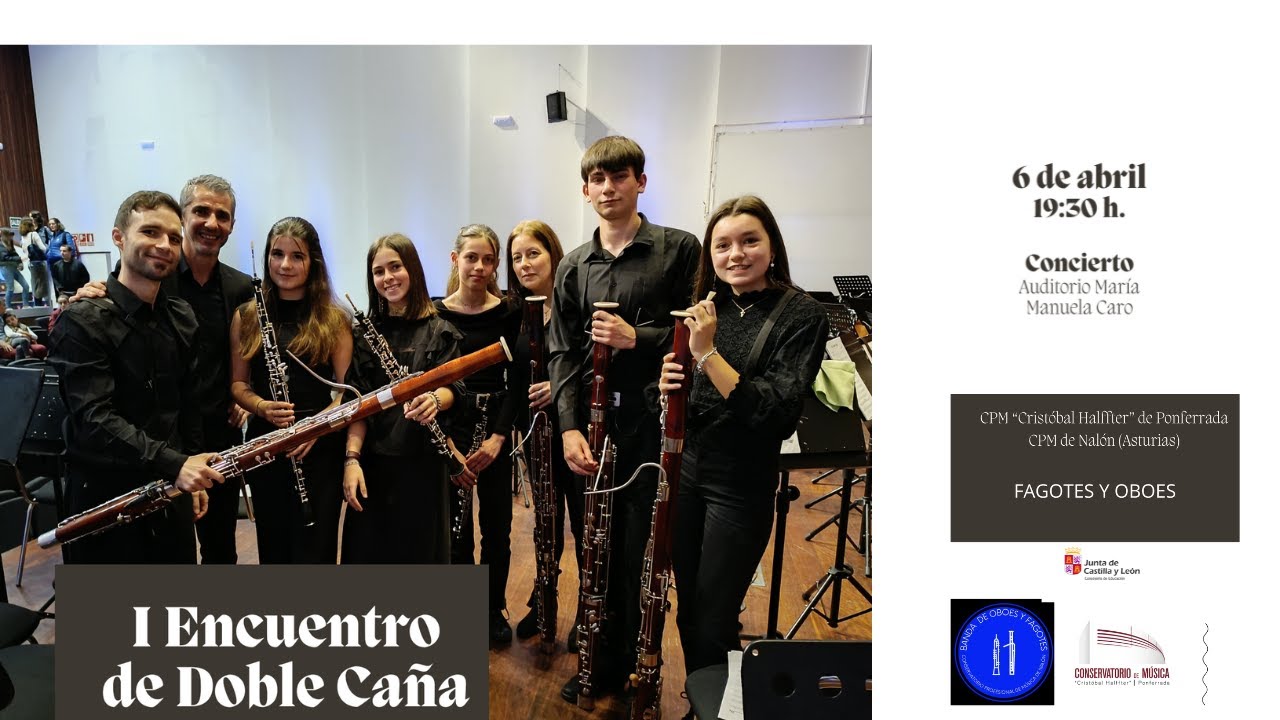 I Encuentro Doble Caña conservatorios profesionales de Ponferrada (León) y Nalón (Asturias)
