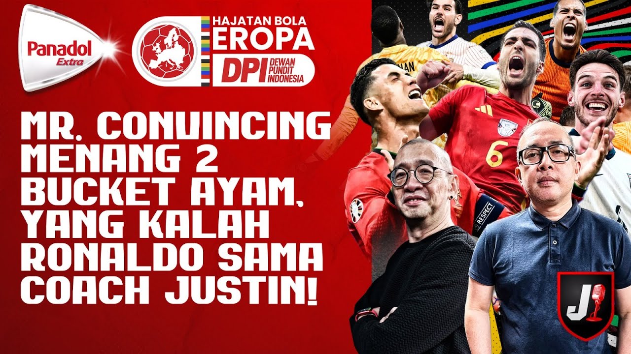 🔴RONALDO NANGIS, SPANYOL MENANG, COACH JUSTIN KALAH, INGGRIS HOKI -DPI HAJATAN BOLA EROPA- EPS 1290
