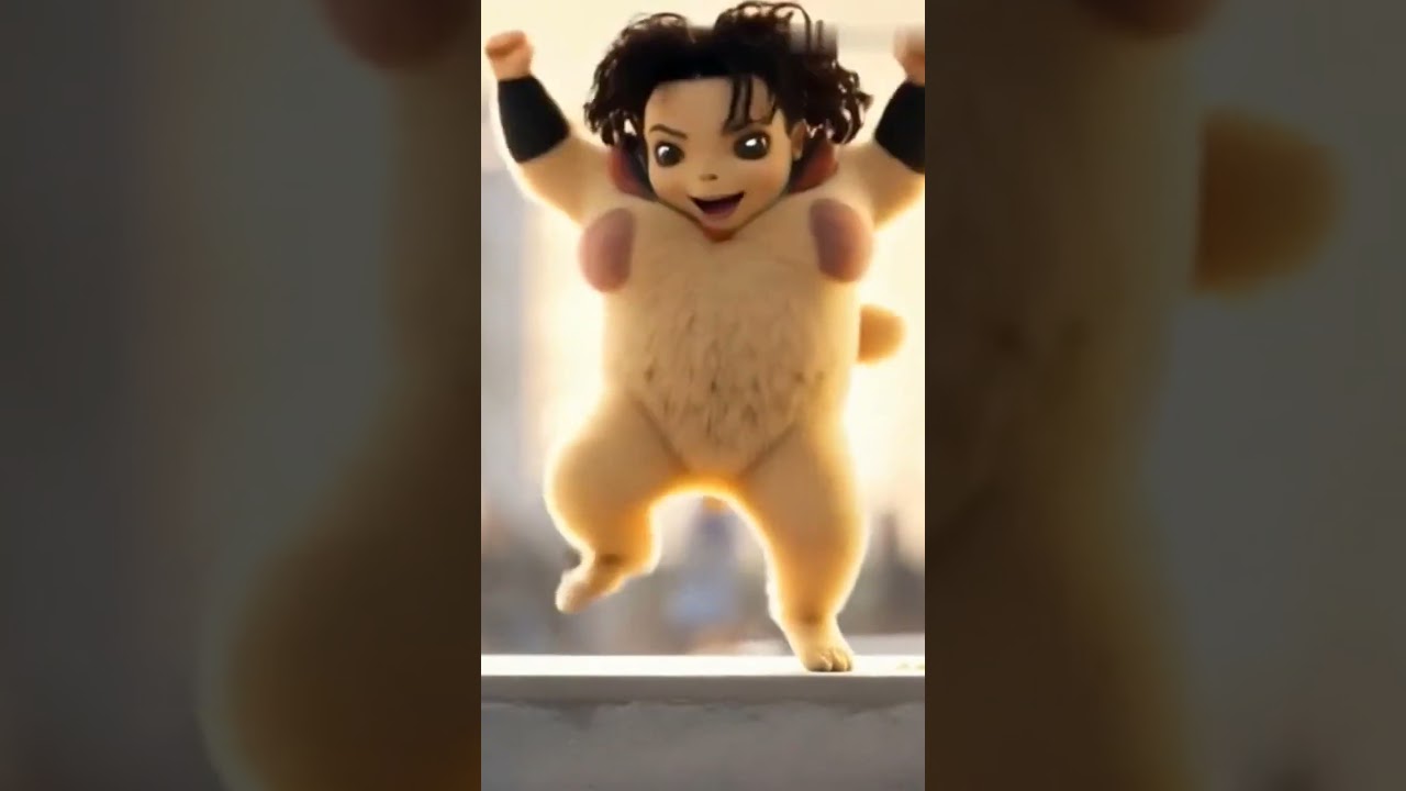 pika pika pikachu turn into baby Michael Jackson 