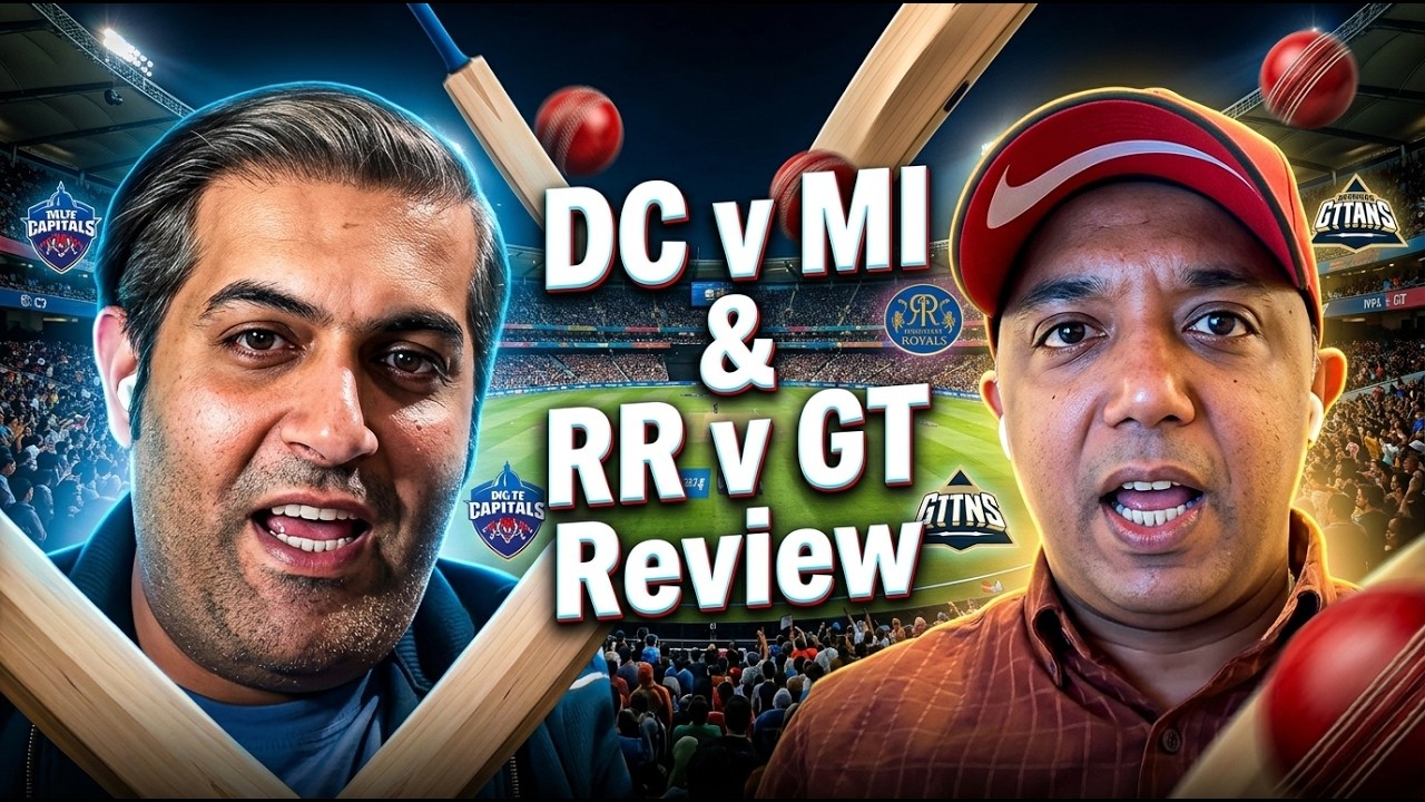 IPL 2026 DOUBLE HEADER REVIEW 🔥 DC vs MI & RR vs GT | Full Match Analysis & Key Moments