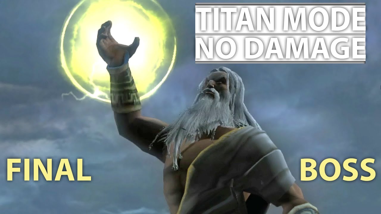 God of War 2 Kratos vs Zeus Very Hard (TITAN) No Damage