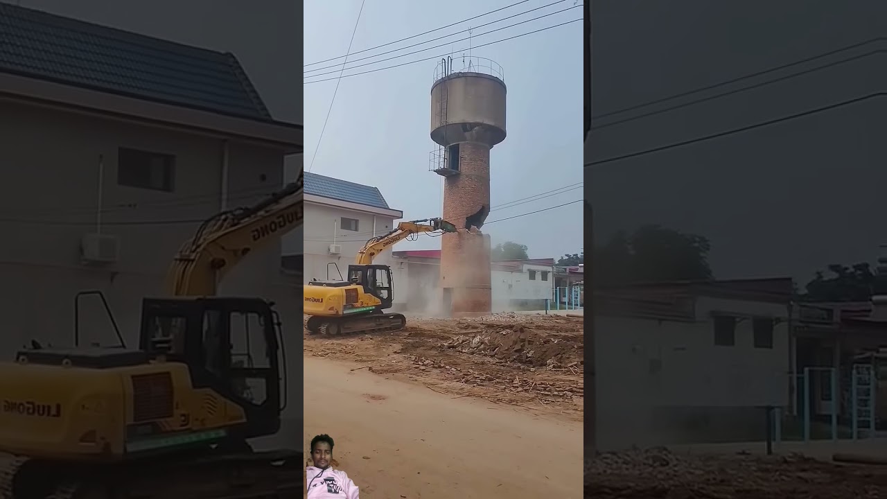 Jal Tanki girane ki live reels