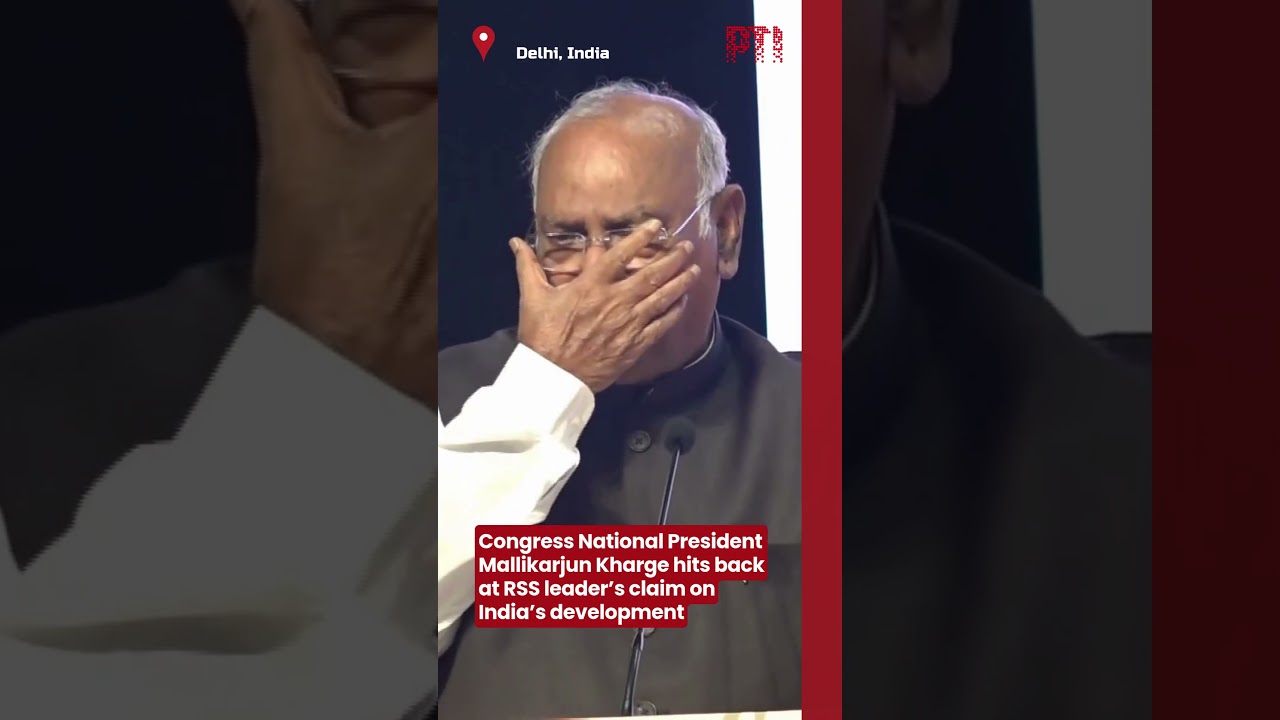 Congress National President Mallikarjun Kharge hits at RSS leader&rsquo;s claim on India&rsquo;s development