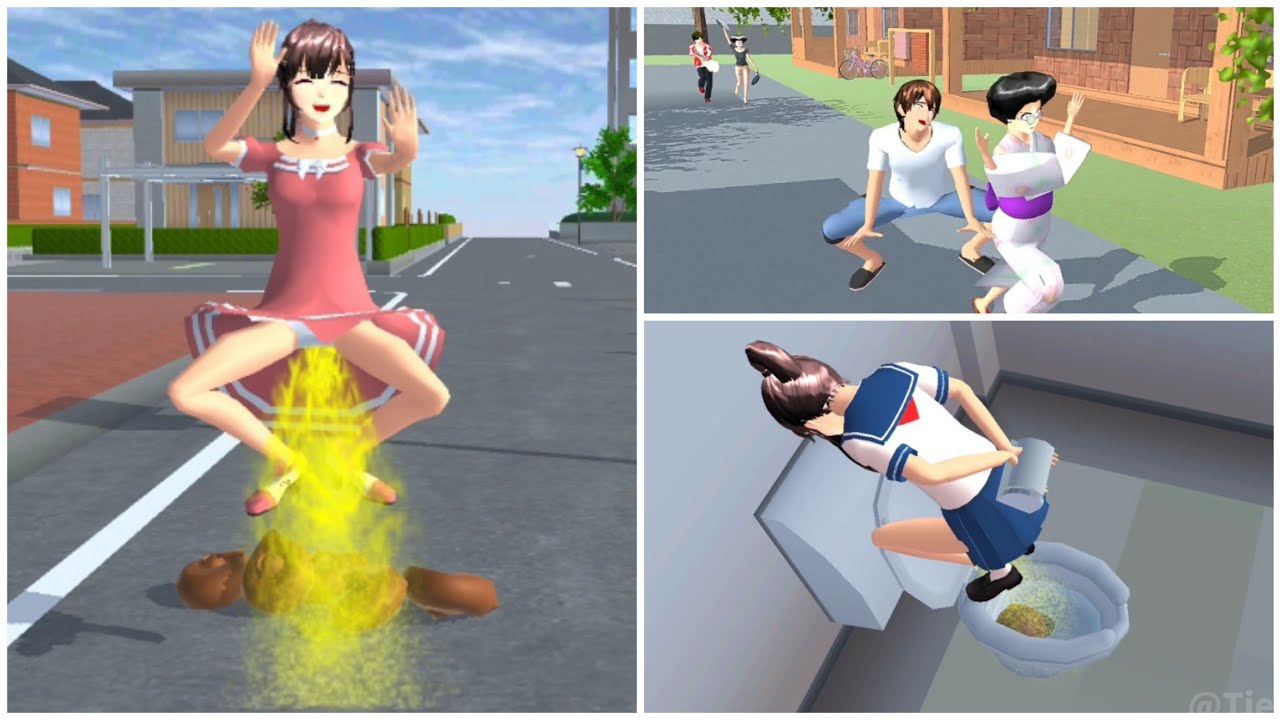 [32] Tổng hợp video hài hước🌸SAKURA school simulator Tiểu Linh fl