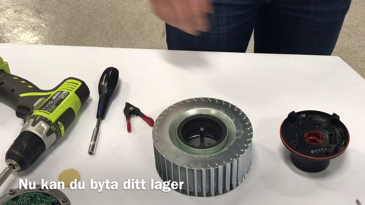 Byte fläktlager REC Temovex