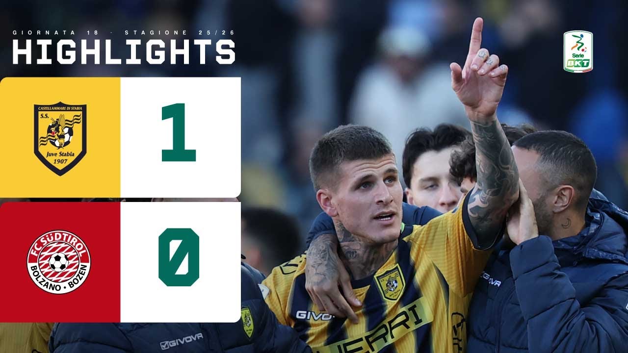 Juve Stabia - S&uuml;dtirol 1-0 | I campani tornano a vincere grazie a MAISTRO | HIGHLIGHTS Serie BKT