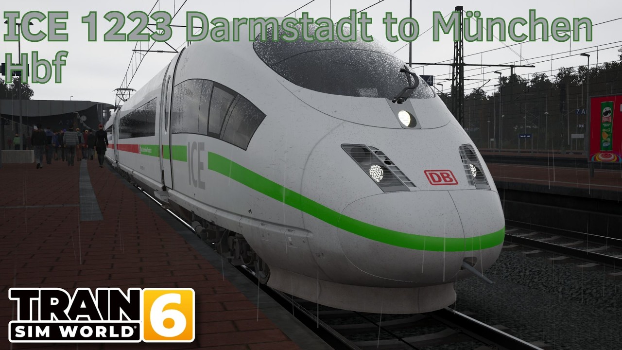 ICE 1223 Darmstadt to München Hbf - Kassel-Würzburg - BR 403 - Train Sim World 6