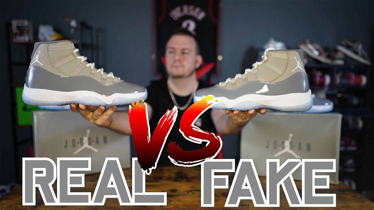 👀REAL VS FAKE👀 2021 AIR JORDAN 11 RETRO "COOL GREY" 🚨WATCH BEFORE YOU BUY🚨