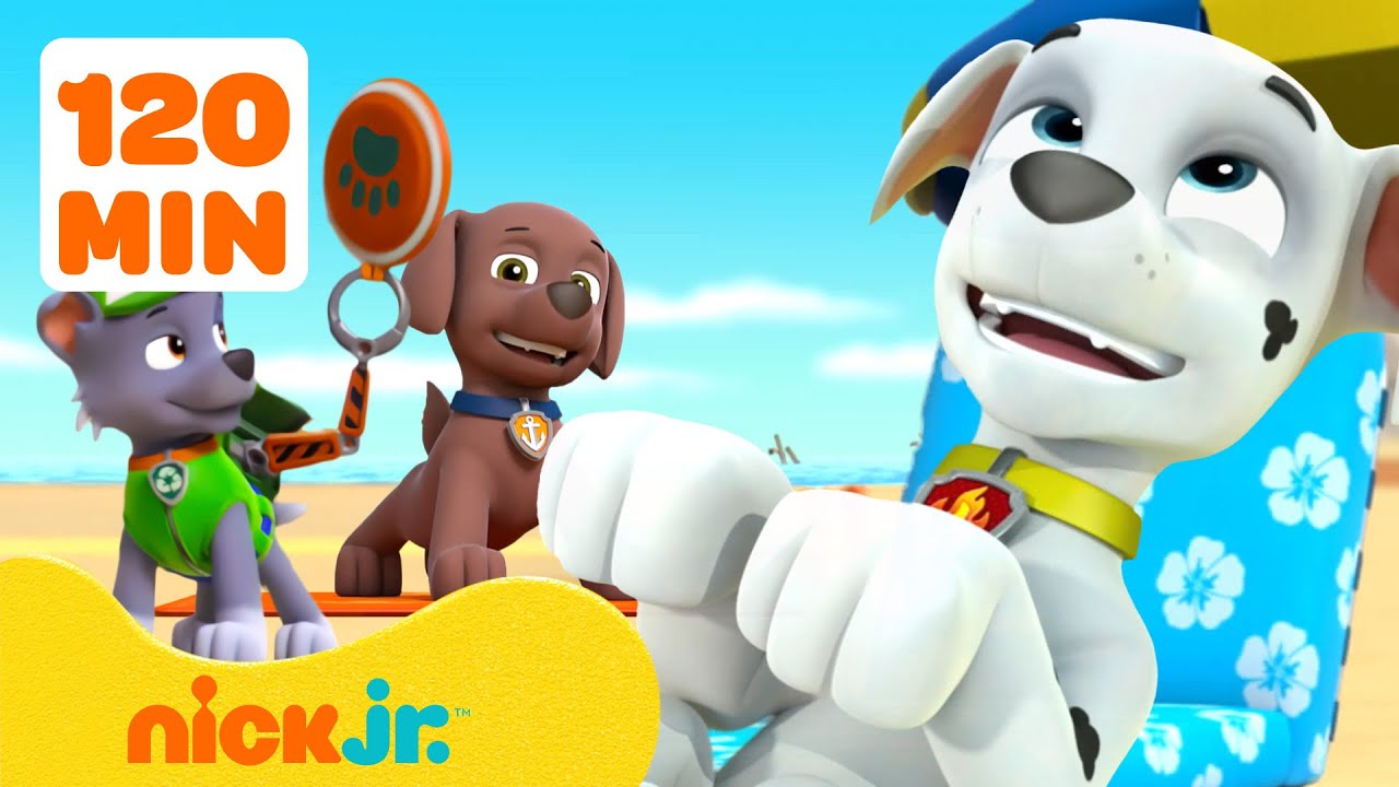 Paw Patrol | ¡Los Mejores Rescates en Playa de PAW Patrol! 🏖️ 120 Minutos | Nick Jr. en Español