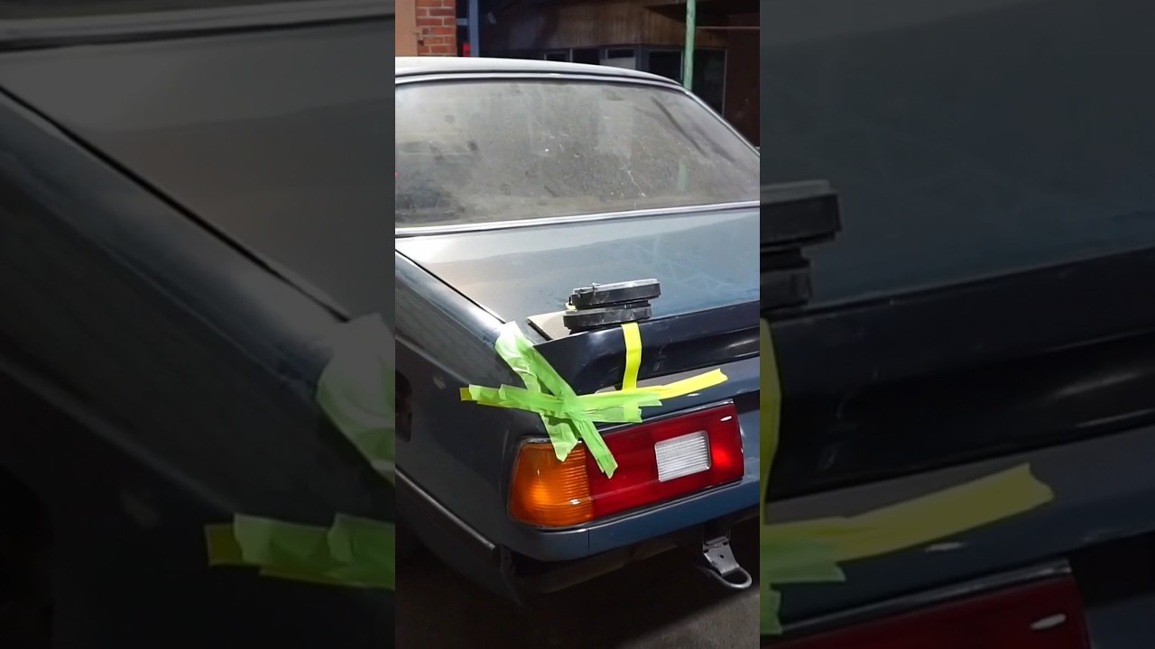 Установка спойлера zender bmw e23
