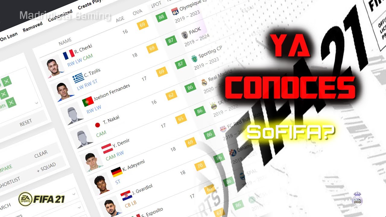 SoFIFA: lo mejor para FIFA Modo Carrera