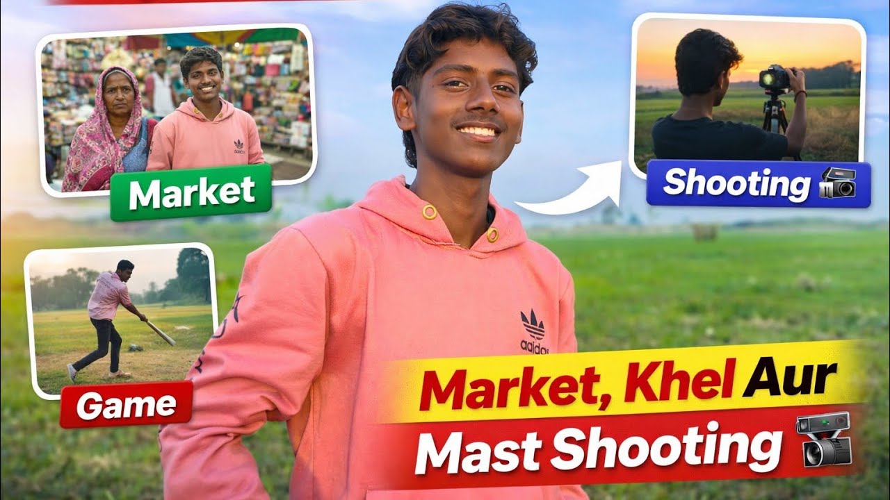 “Aaj Ka Full Day Routine 😍 Market, Khel Aur Mast Shooting 🎥”