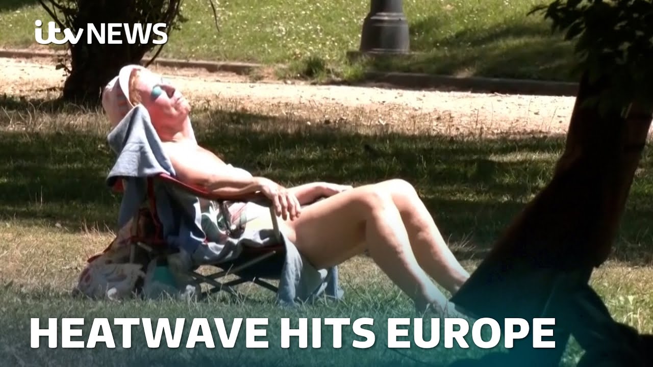 A heatwave has hit Europe as well as the UK as temperatures hit 46°C in Spain | ITV News