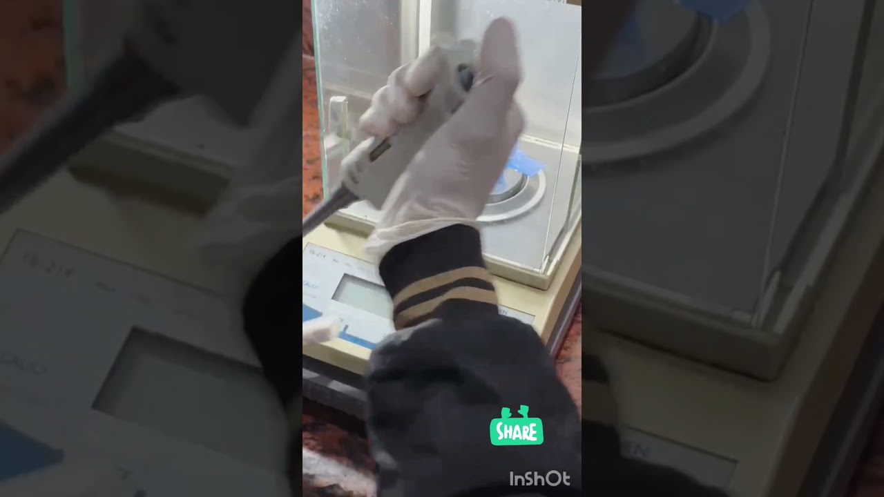 Pipette Calibration process #ssciences #manufacturer #pipette #micropipettes #ytshort #viralvideo #t