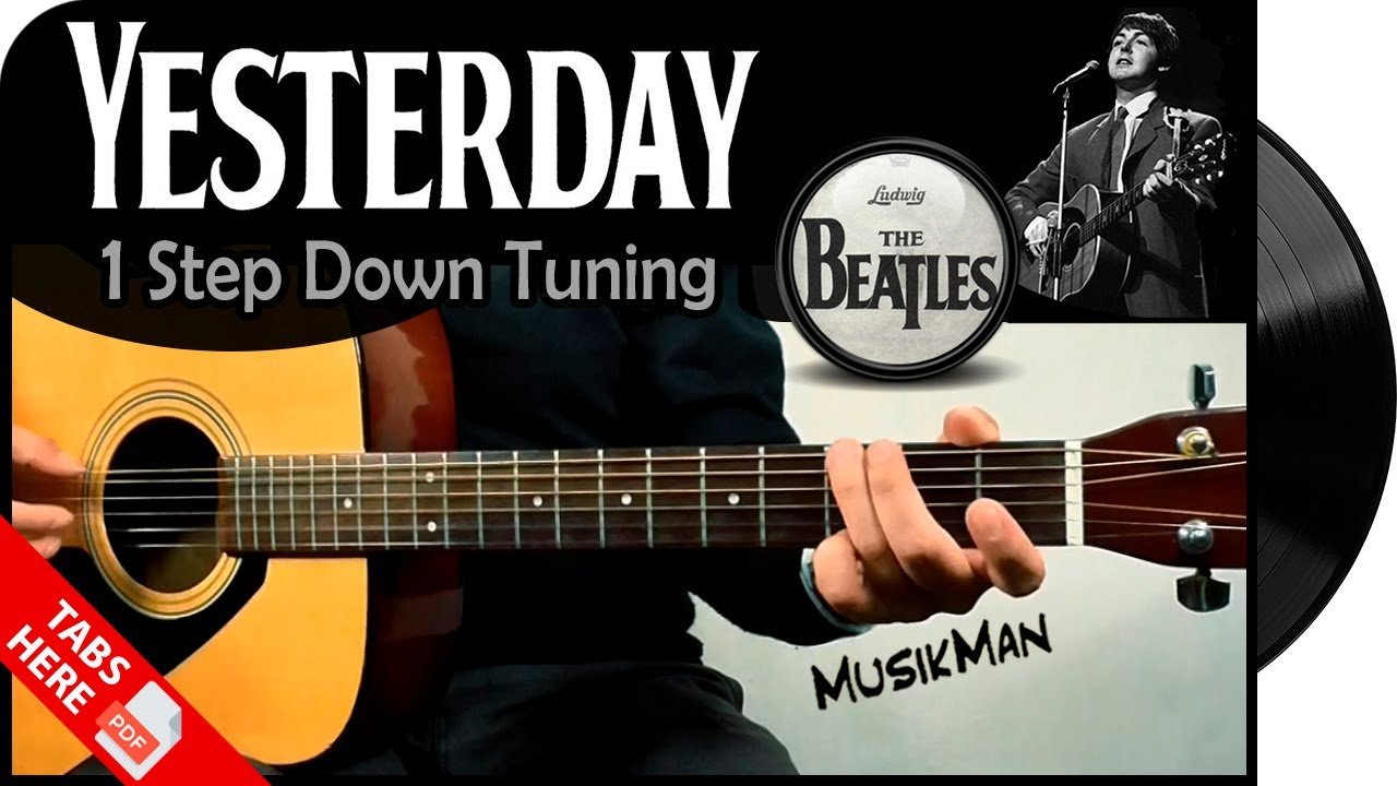 YESTERDAY 🎸 (1 Step Down Tuning) - The Beatles / GUITAR Cover / MusikMan N°017 A