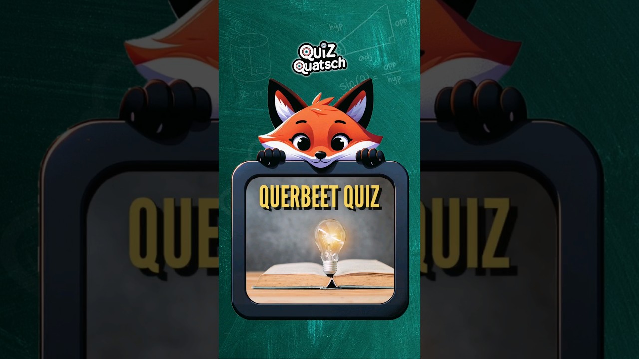 Teste dein Allgemeinwissen! Querbeet Quiz. #quiz #deutsch #quizfragen #wissenstest #allgemeinwissen