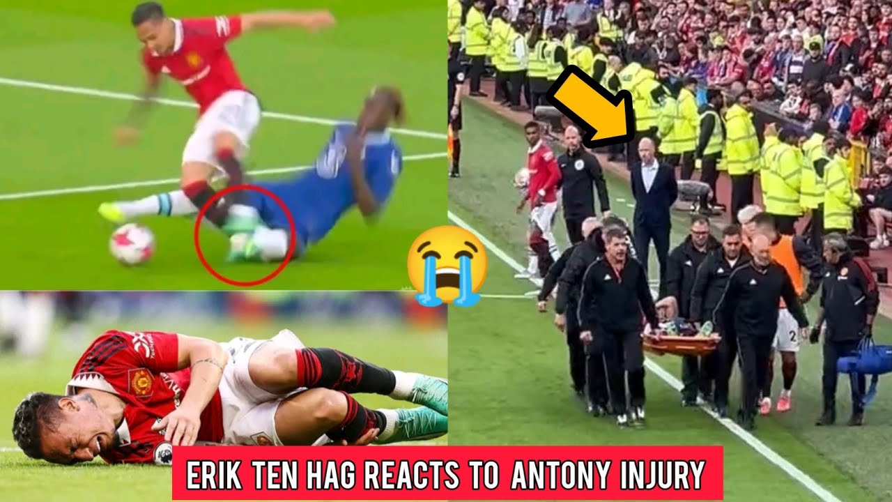 Serious injury😭Erik Ten Hag reacts to Antony Santos Injury