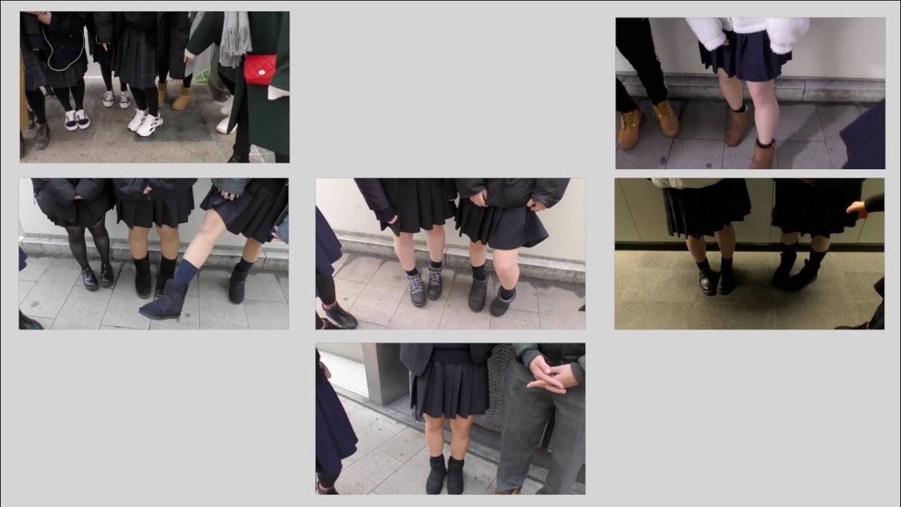 女子高生生足調査撮影メイキング