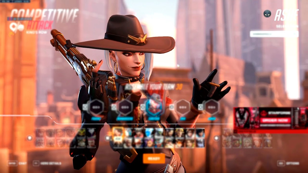 SUREFOUR TOP 500 DPS MAIN - ASHE! OVERWATCH 2 SEASON 10