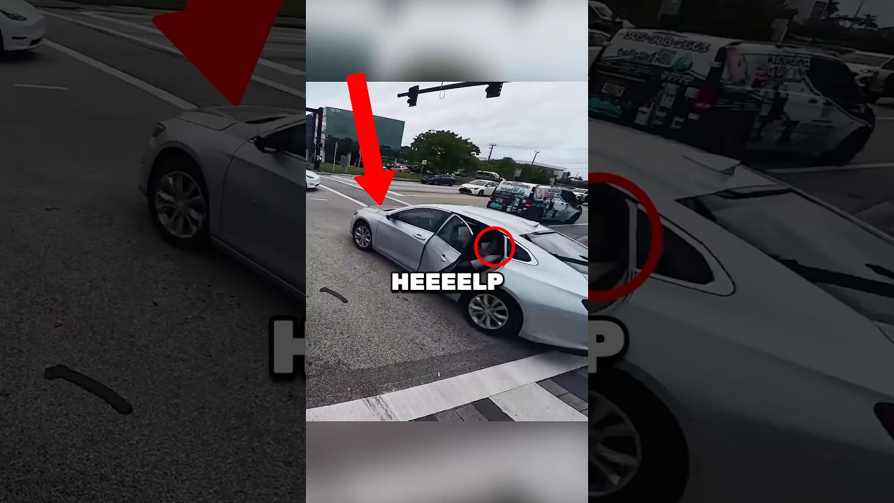 Biker Helps To Save Girls Life! 😨