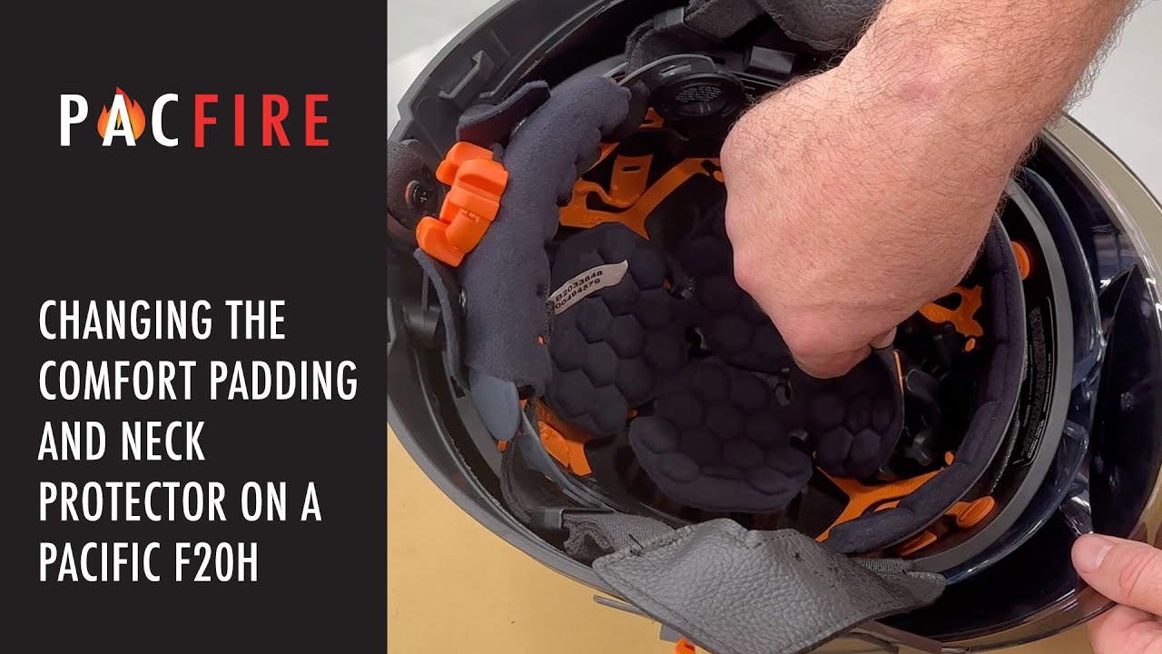 Changing the Comfort Padding & Neck Protector on a Pacific F20H Haloflex | Pac Fire