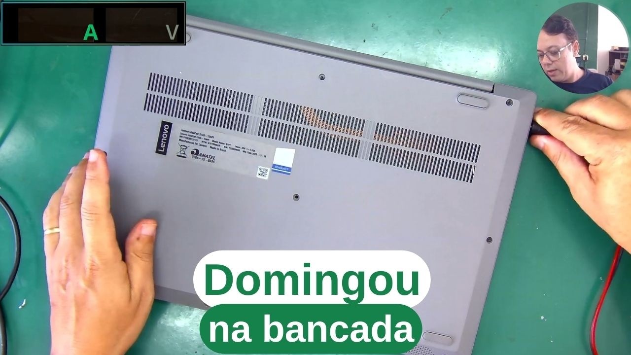 DOMINGO SEM CORTES - Notebook Lenovo Ideapad S145 15API não liga -  Parte 1