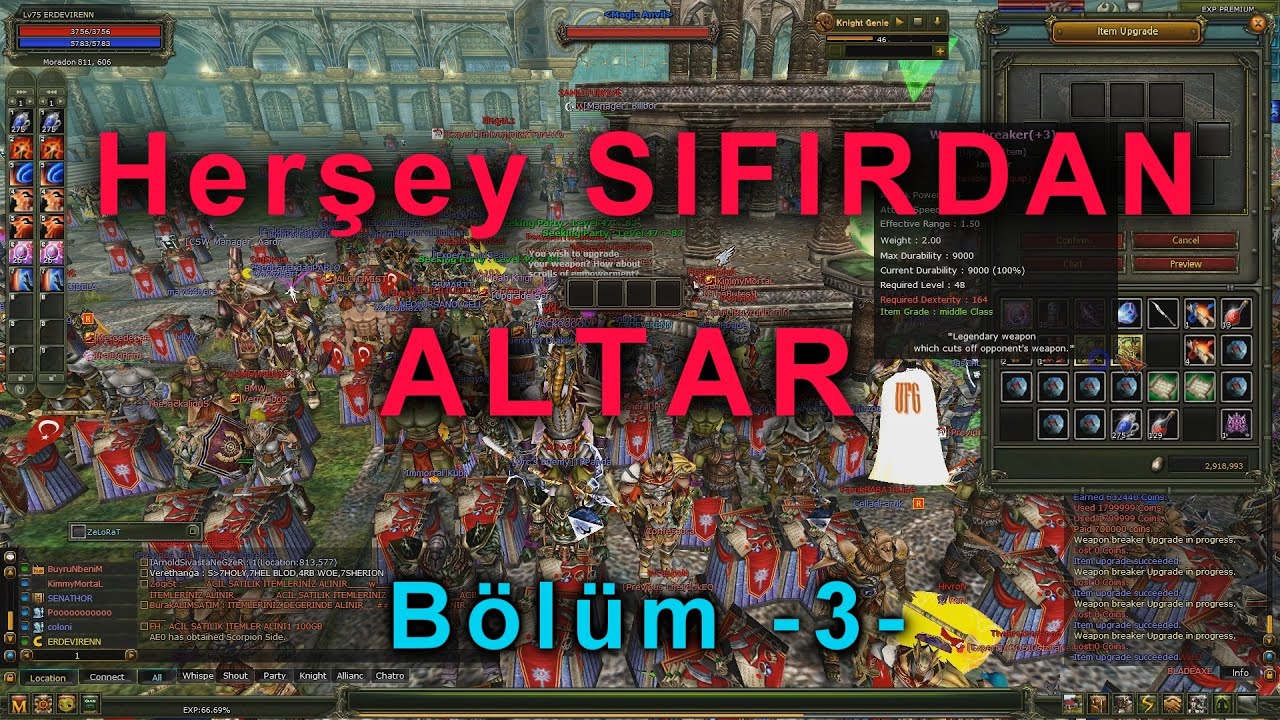 Herşey SIFIRDAN ALTAR | Bölüm -3-   (Knight Online)..