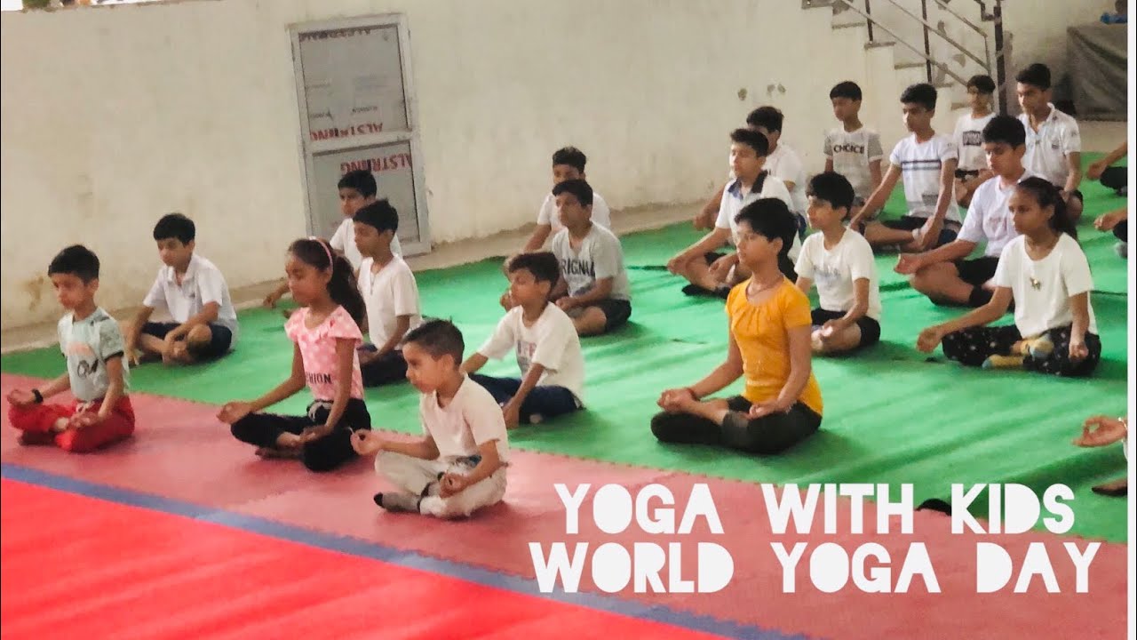 International Yoga day celebration with Kids