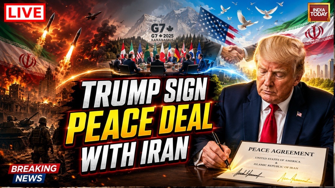 US-Iran Peace Deal Live: Trump Sign MoU To End War | Crude Oil Slips | US News | PM Modi | War News